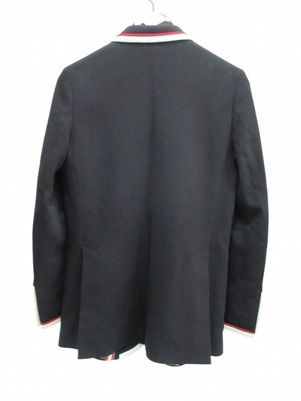 Gucci Jacket Tailored Piping Gold Button Black 42 - Picture 3 of 8